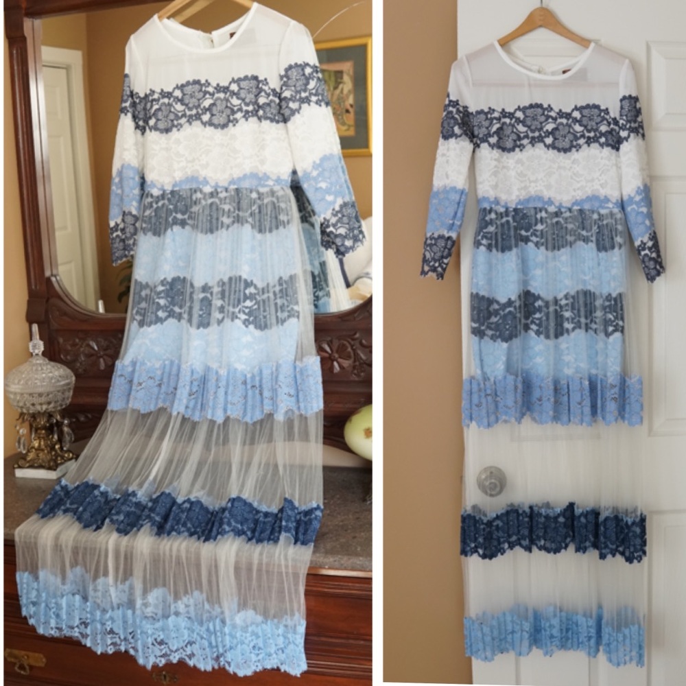 For love & lemons lookalike wedding/ maxi dress